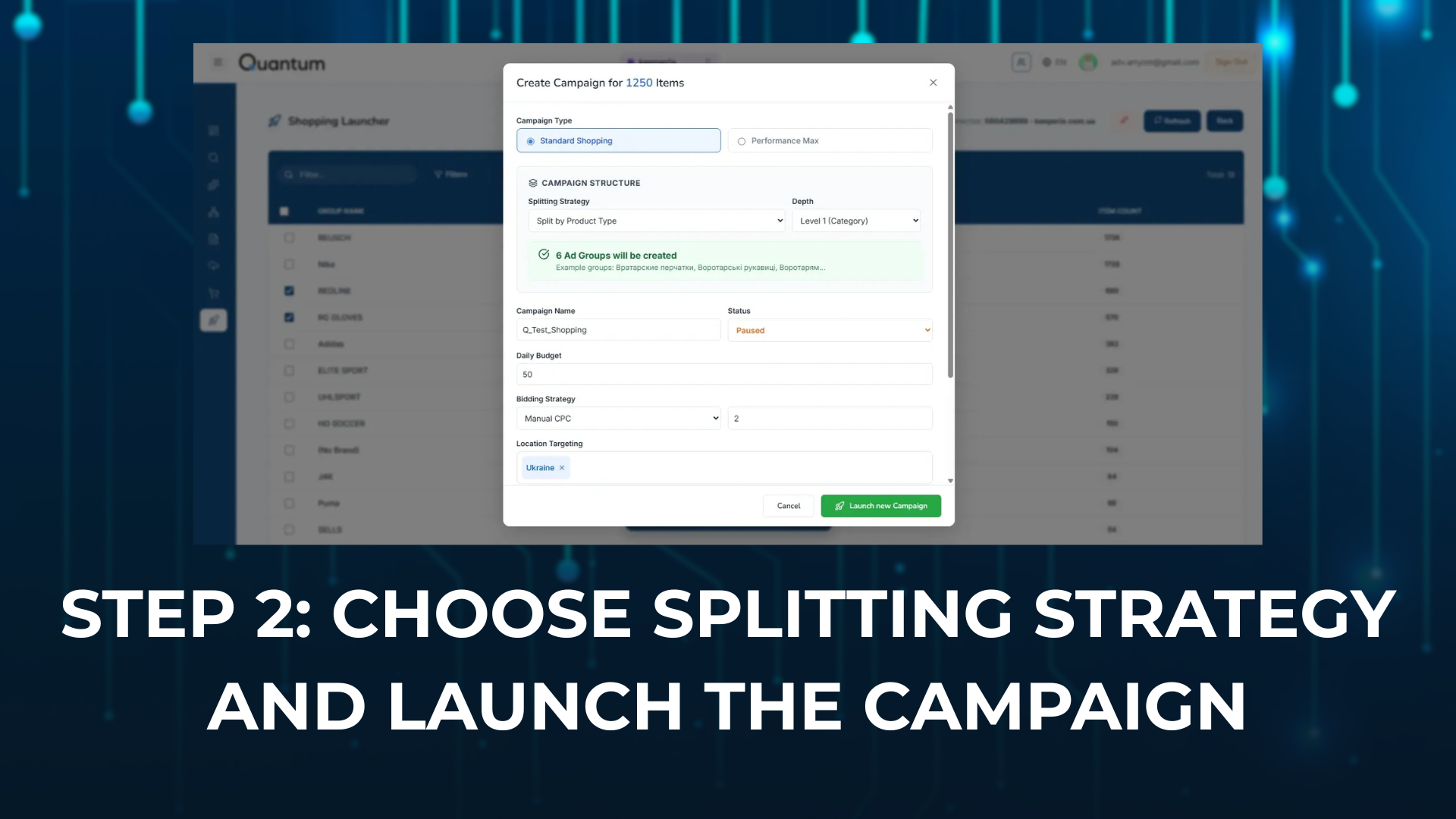 Quantum - Shopping Launcher - Screenshot 4 showing product features and functionality