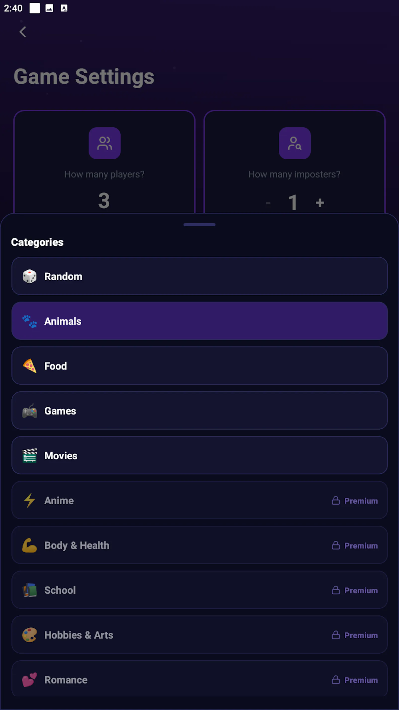 Imposter Fun Party Game screenshot 3