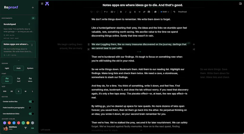Reproof screenshot 5