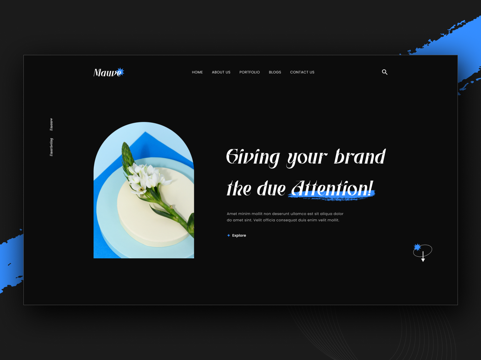 Mauve – Best Free WP Theme for Portfolio