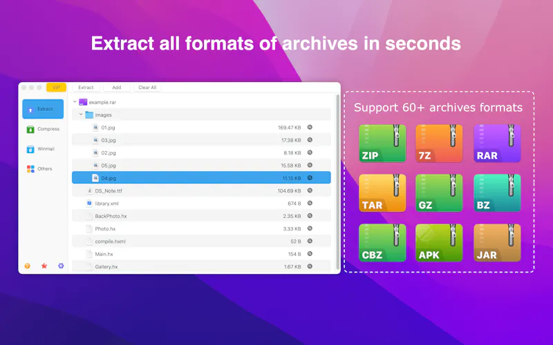 RAR Extractor - unzip file screenshot 2