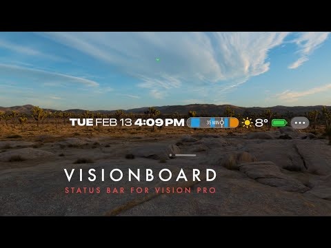 startuptile Visionboard for Vision Pro-Information center for Vision Pro to get you in the flow