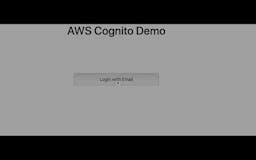 AWS Cognito Authentication for websites. media 1