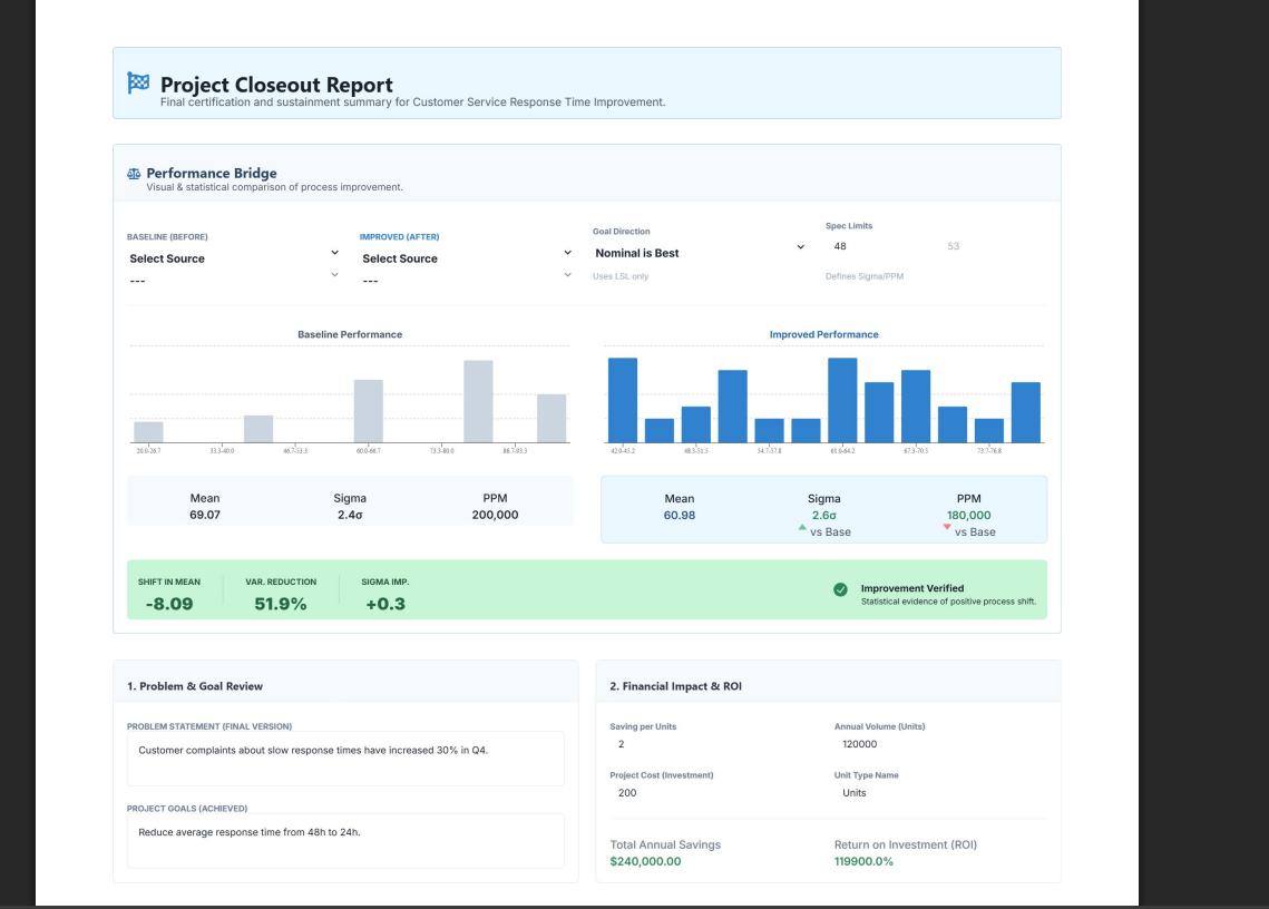 DMAIC.app gallery image
