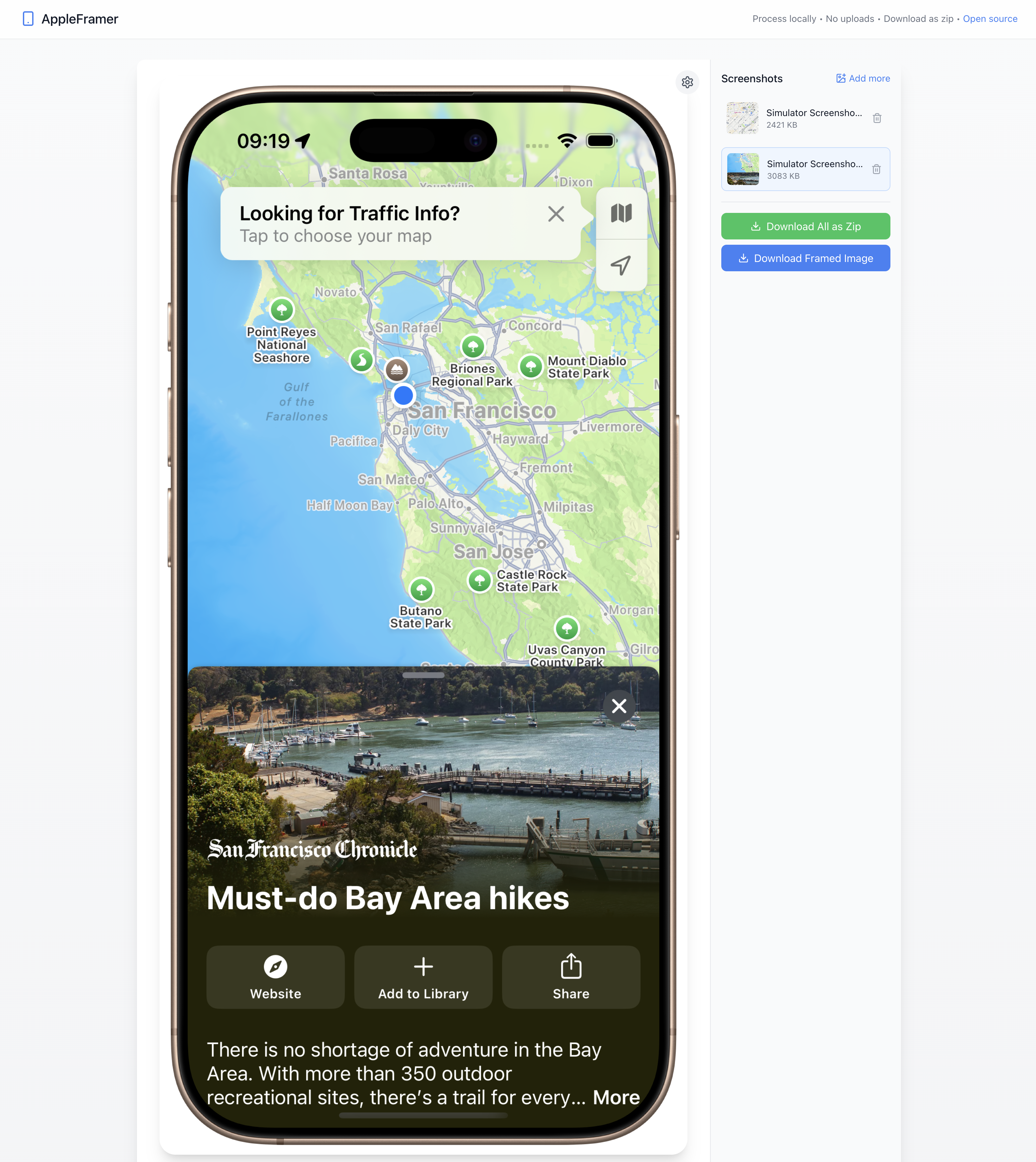 Media AppleFramer - Bingkai tangkapan skrin anda dalam mockups peranti Apple yang realistik. 1