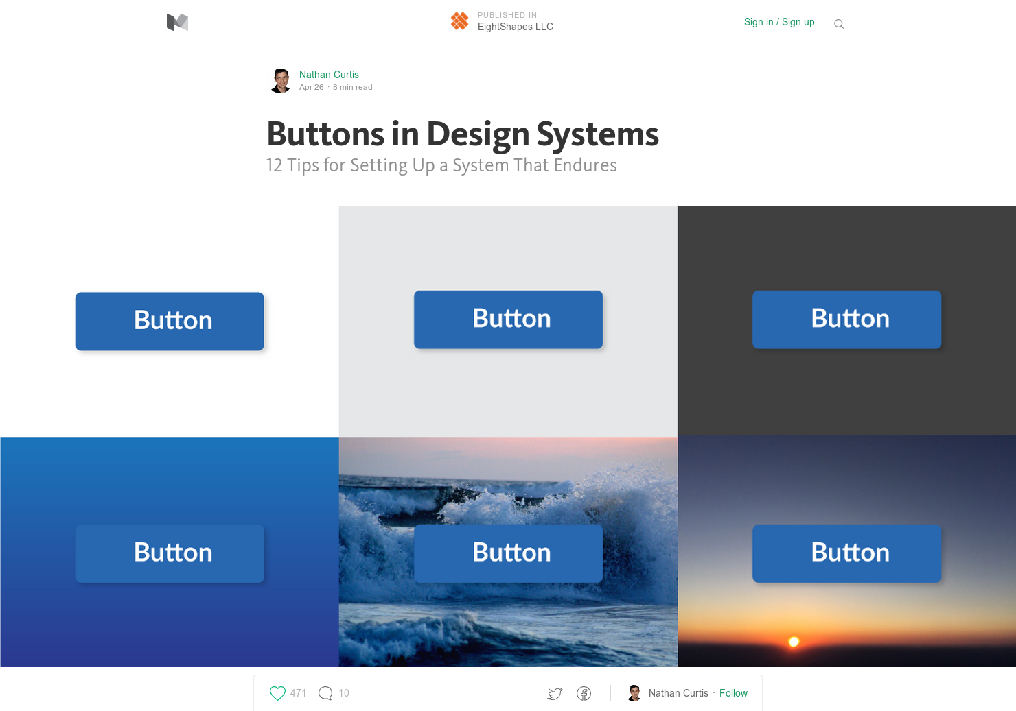 Buttons in Design Systems