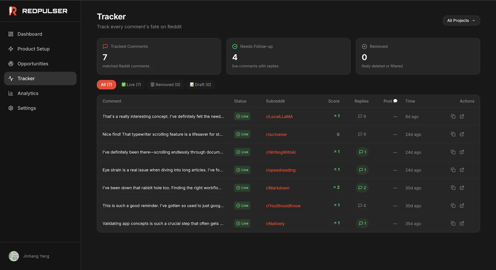 RedPulser screenshot 6