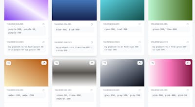 Tailwind Gradient Generator gallery image