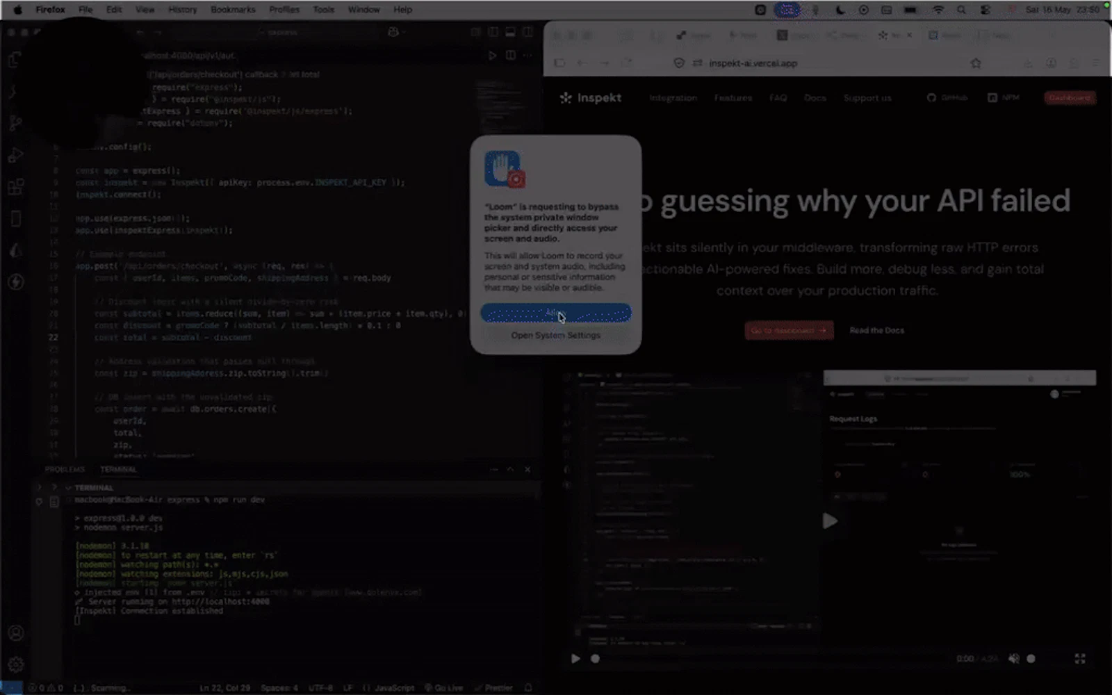 Inspekt SDK screenshot 1 (video preview)