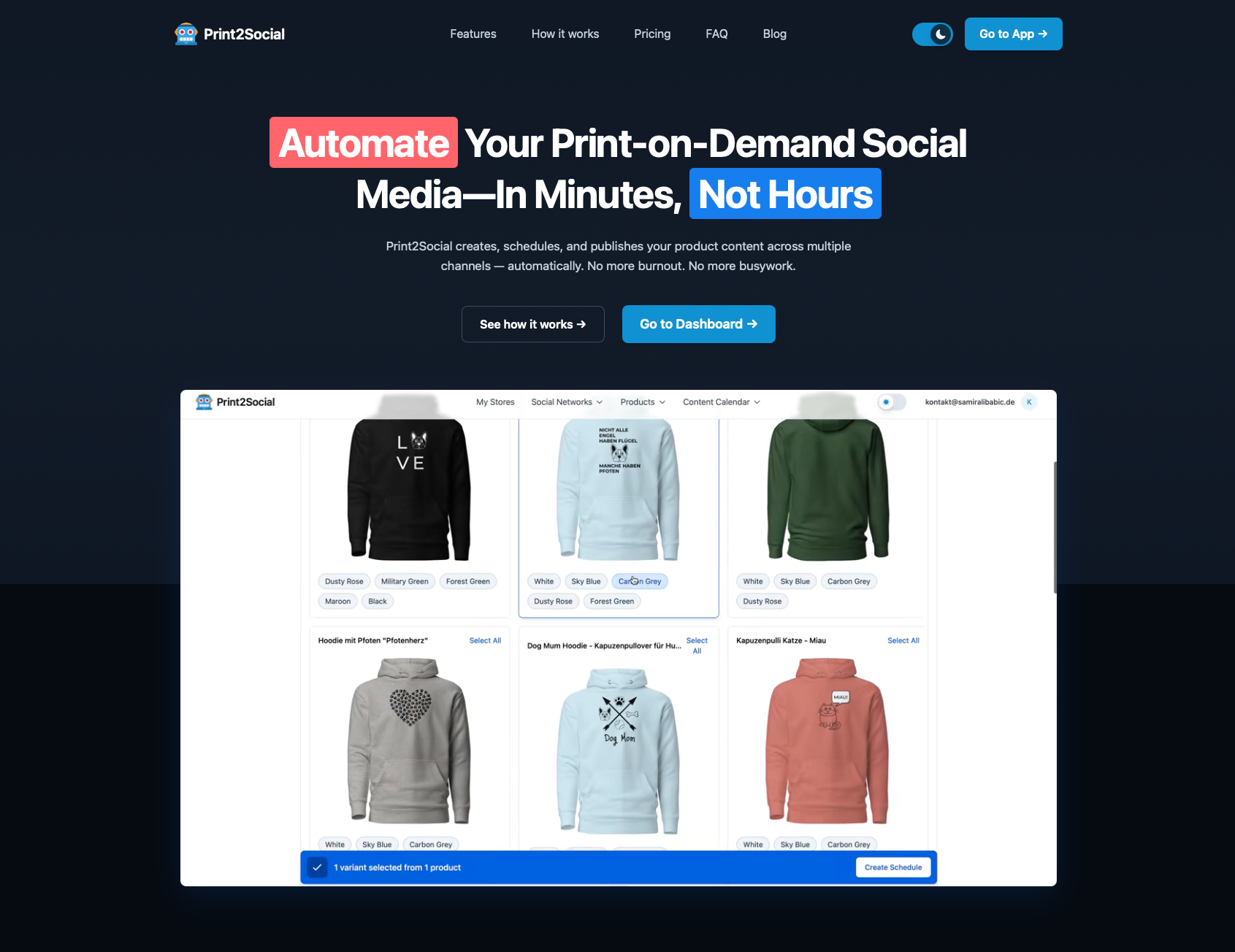 Print2Social - Main product screenshot demonstrating key features and user interface