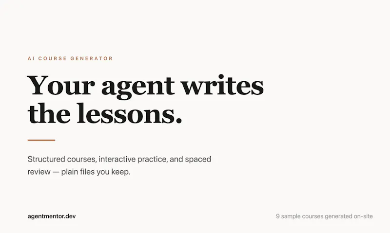 agentmentor skill screenshot 1