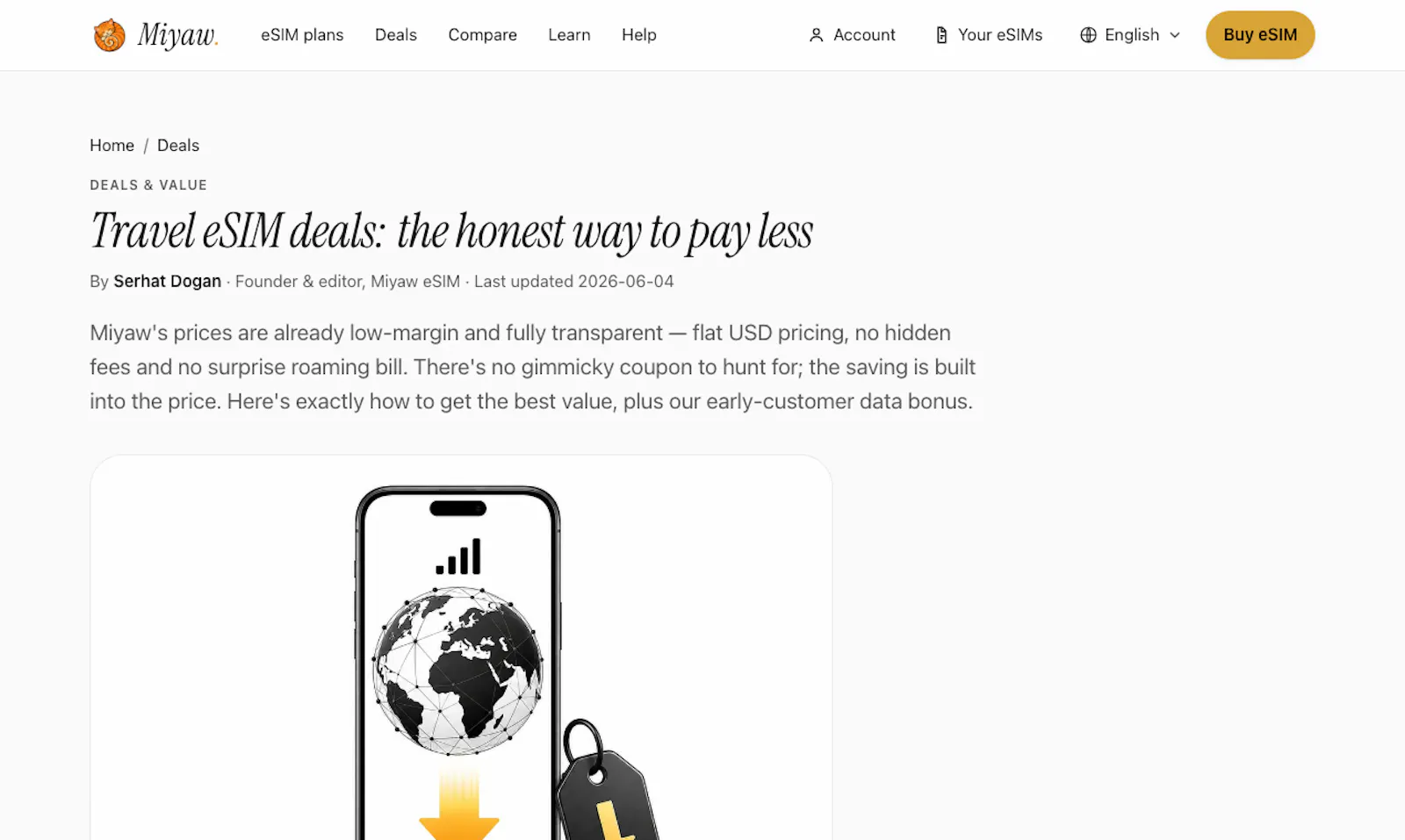Miyaw eSIM screenshot 2