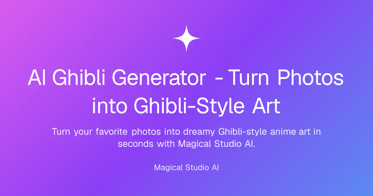 AI Ghibli Generator gallery image