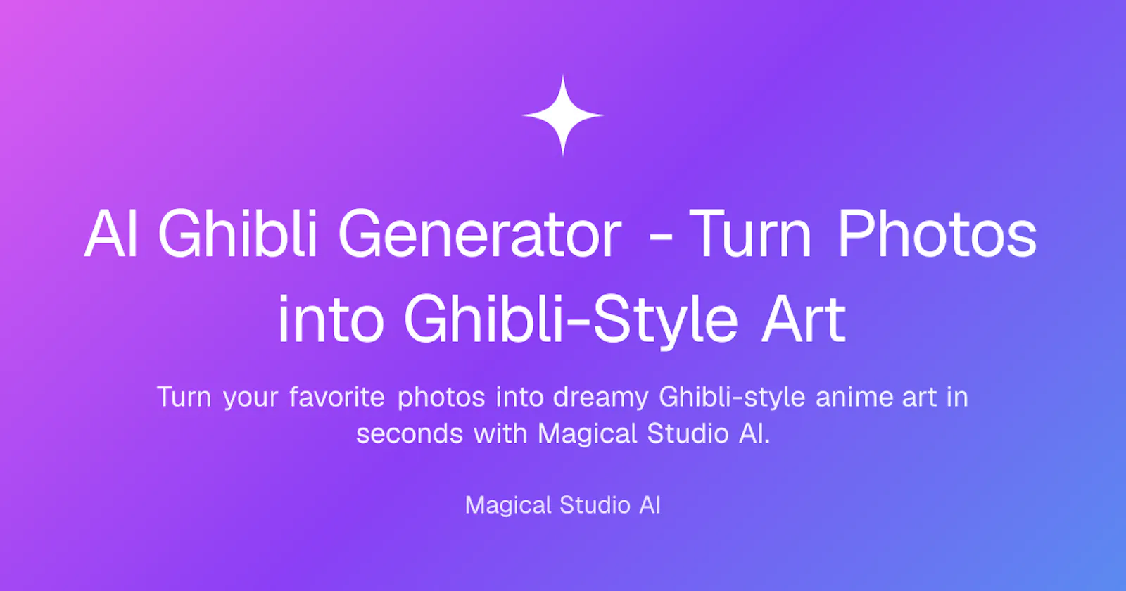 AI Ghibli Generator screenshot 1