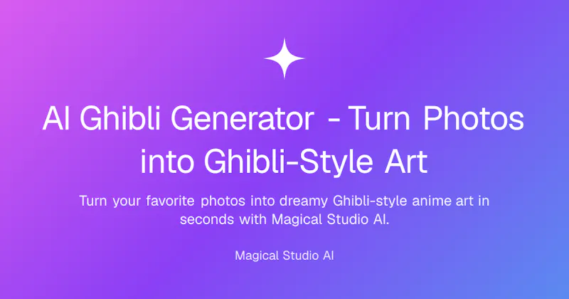 AI Ghibli Generator screenshot 1