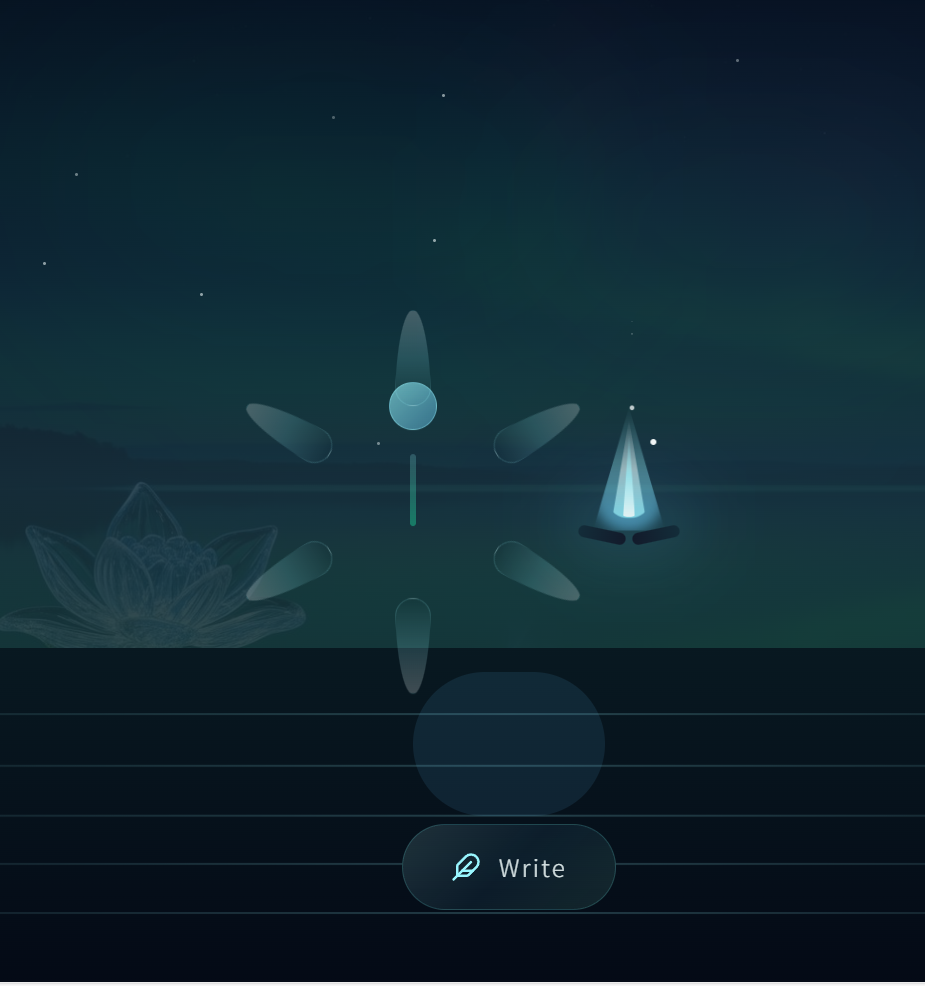 Whispering Waters - Main product screenshot demonstrating key features and user interface