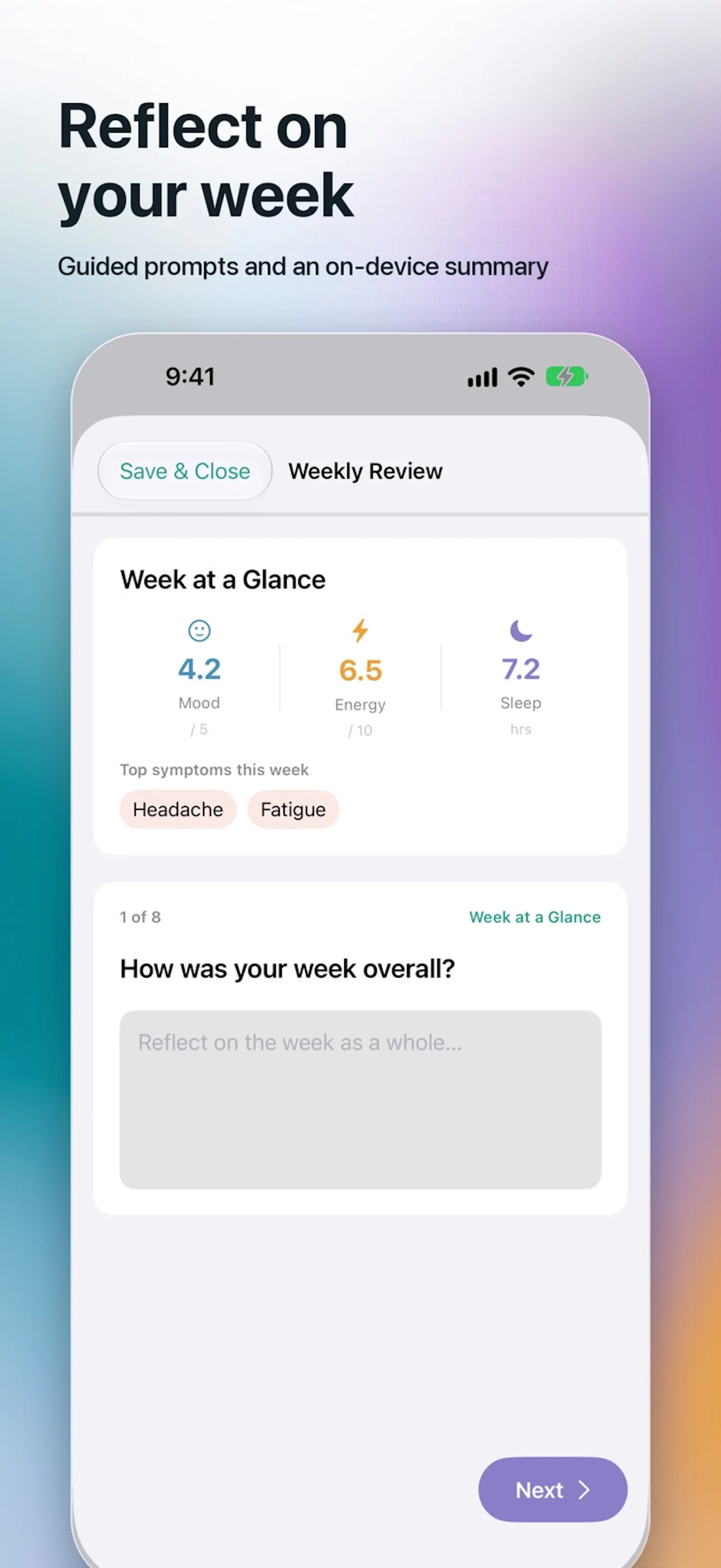 Cadence: Symptom Journal screenshot 3