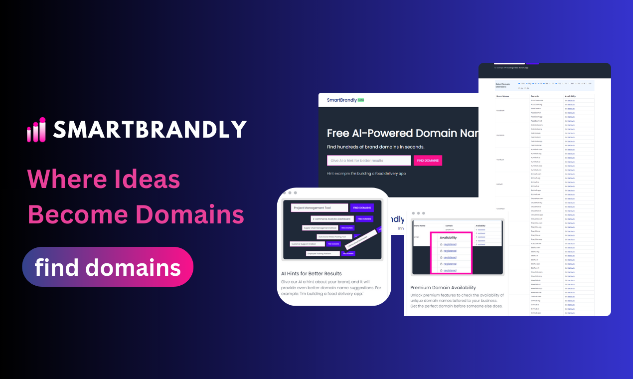 startuptile SmartBrandly-Free AI powered brand and domain name generator