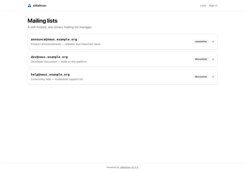 xMailman screenshot 5