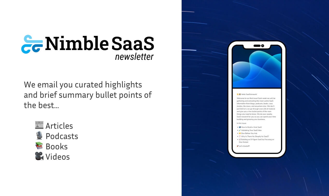Nimble SaaS Newsletter gallery image