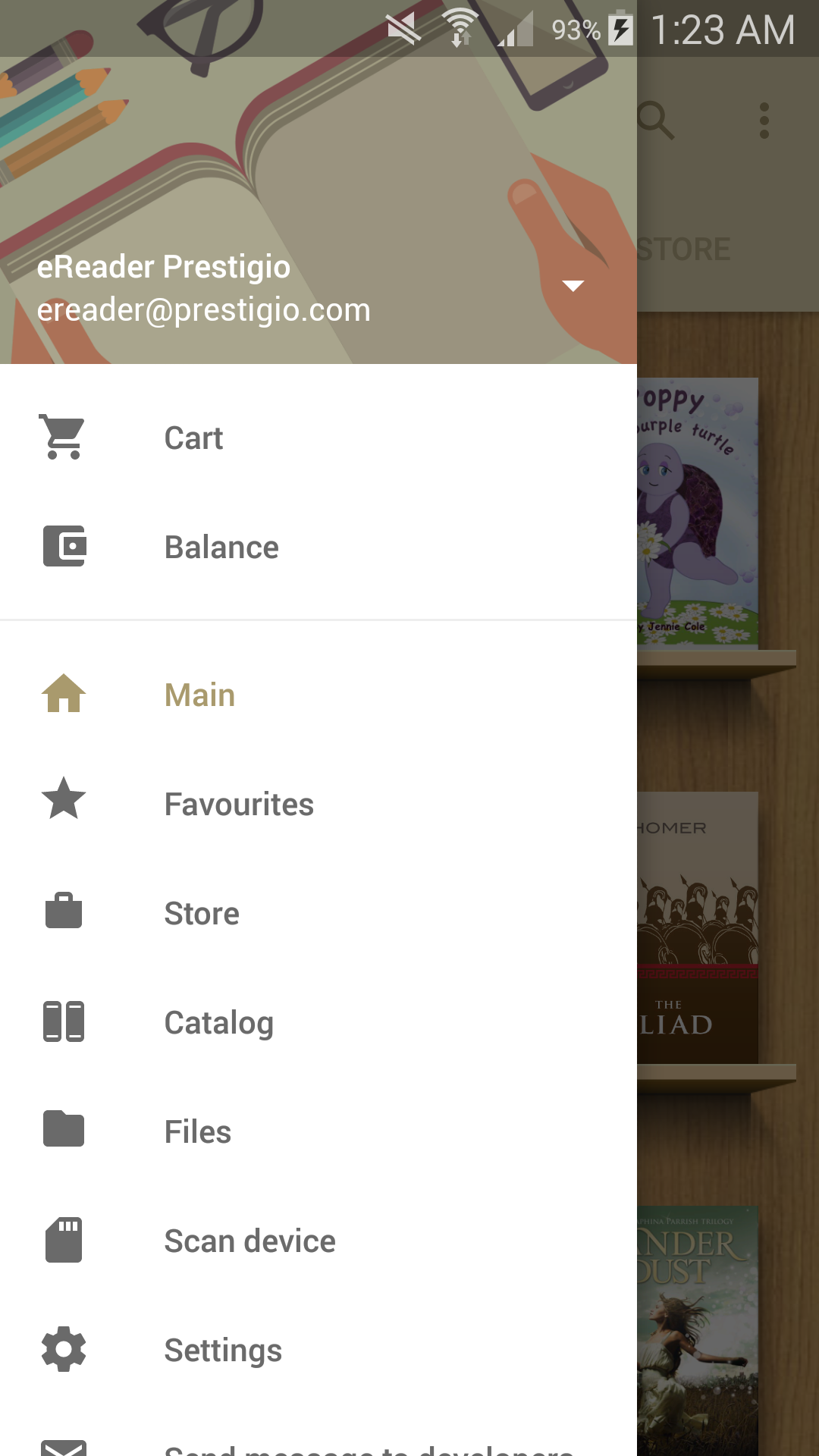 eReader Prestigio: Book Reader gallery image