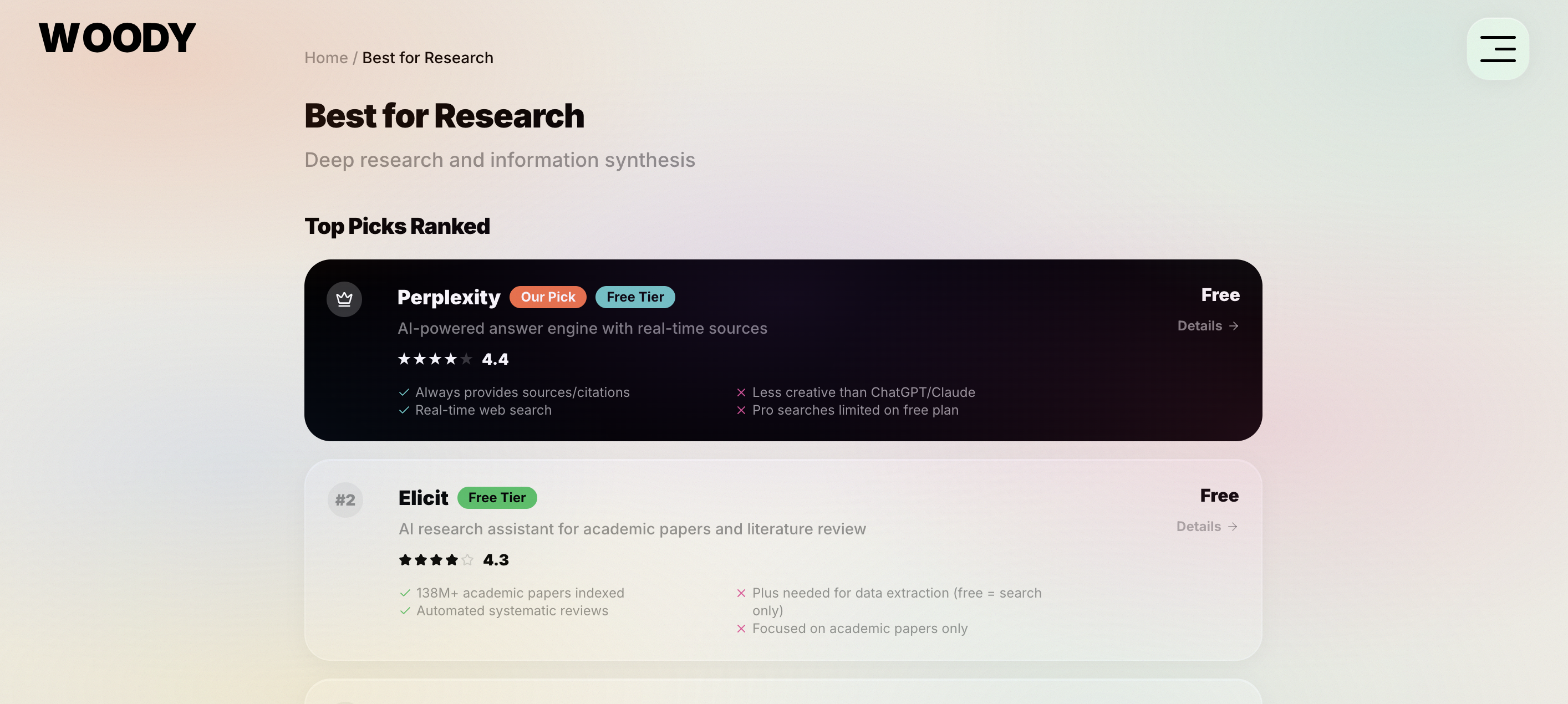 Woody - Screenshot 4 showing product features and functionality