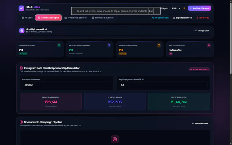DASHsales screenshot 4