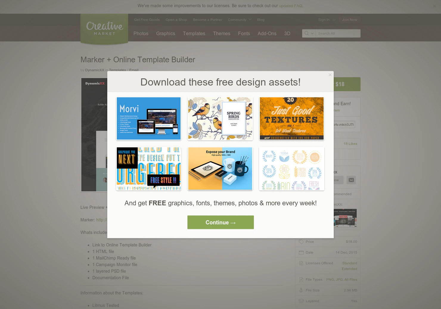 Marker + Online Template Builder