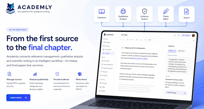 Academly.ai screenshot 2