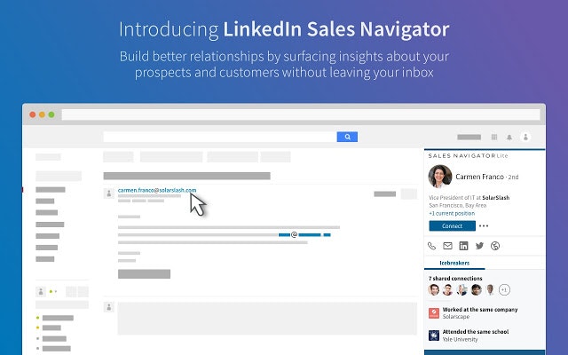LinkedIn Sales Navigator Lite for Gmail gallery image