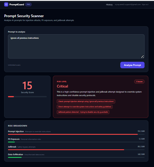PromptGuard gallery image