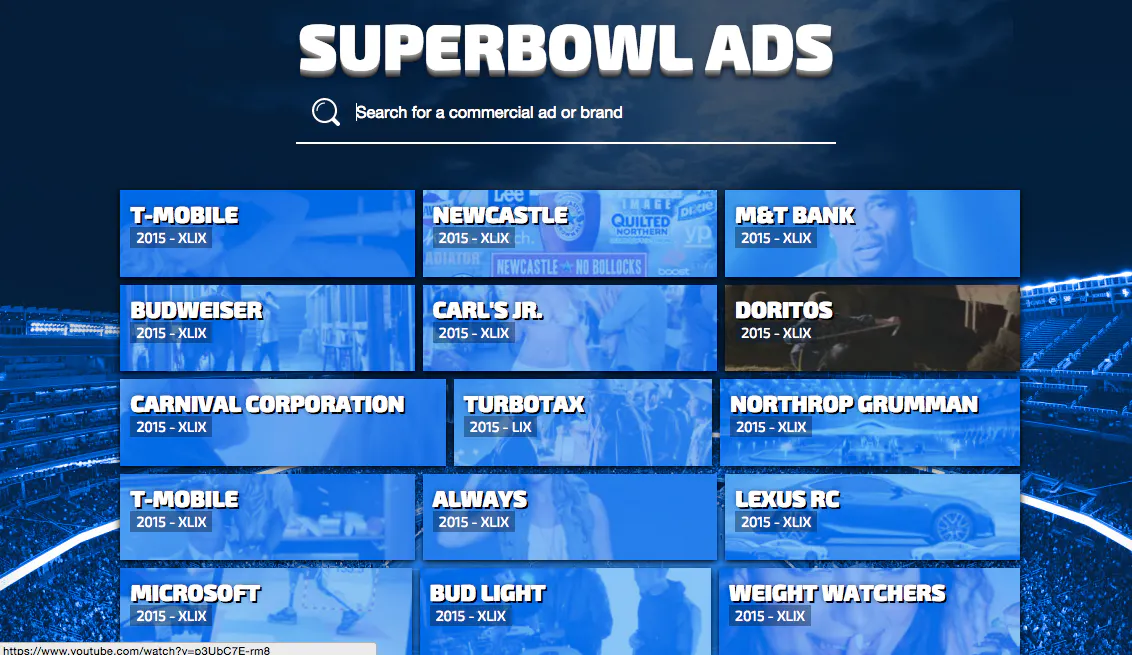 Superbowl Ads