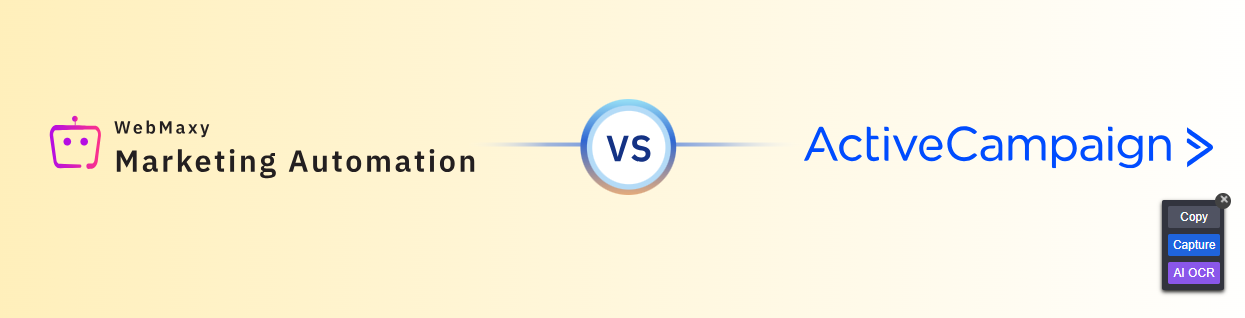 WebMaxy:  ActiveCampaign Alternatives