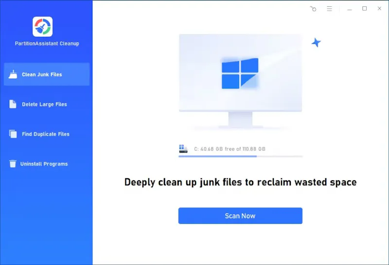PartitionAssistant Cleanup screenshot 1