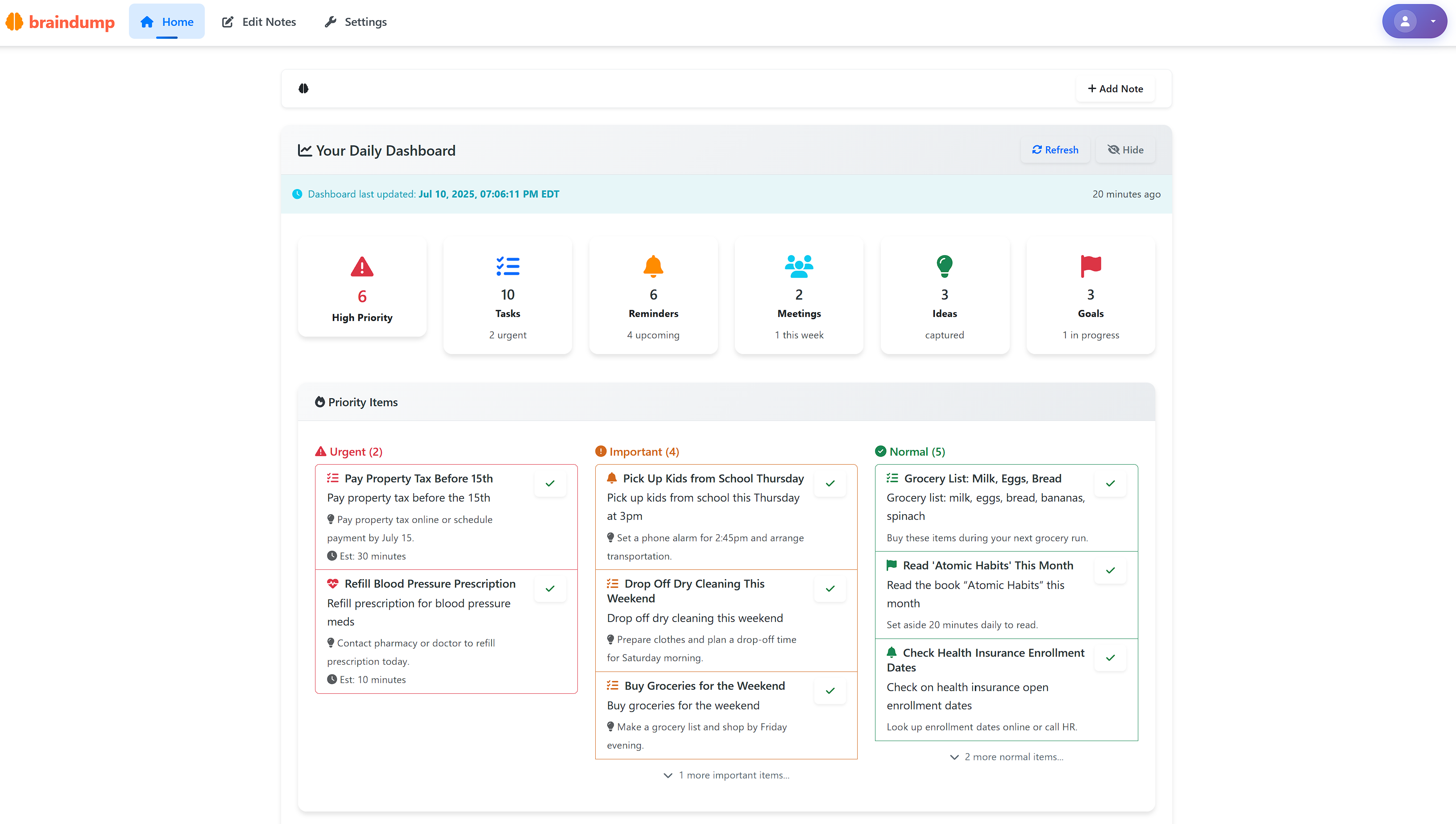 braindump gallery image