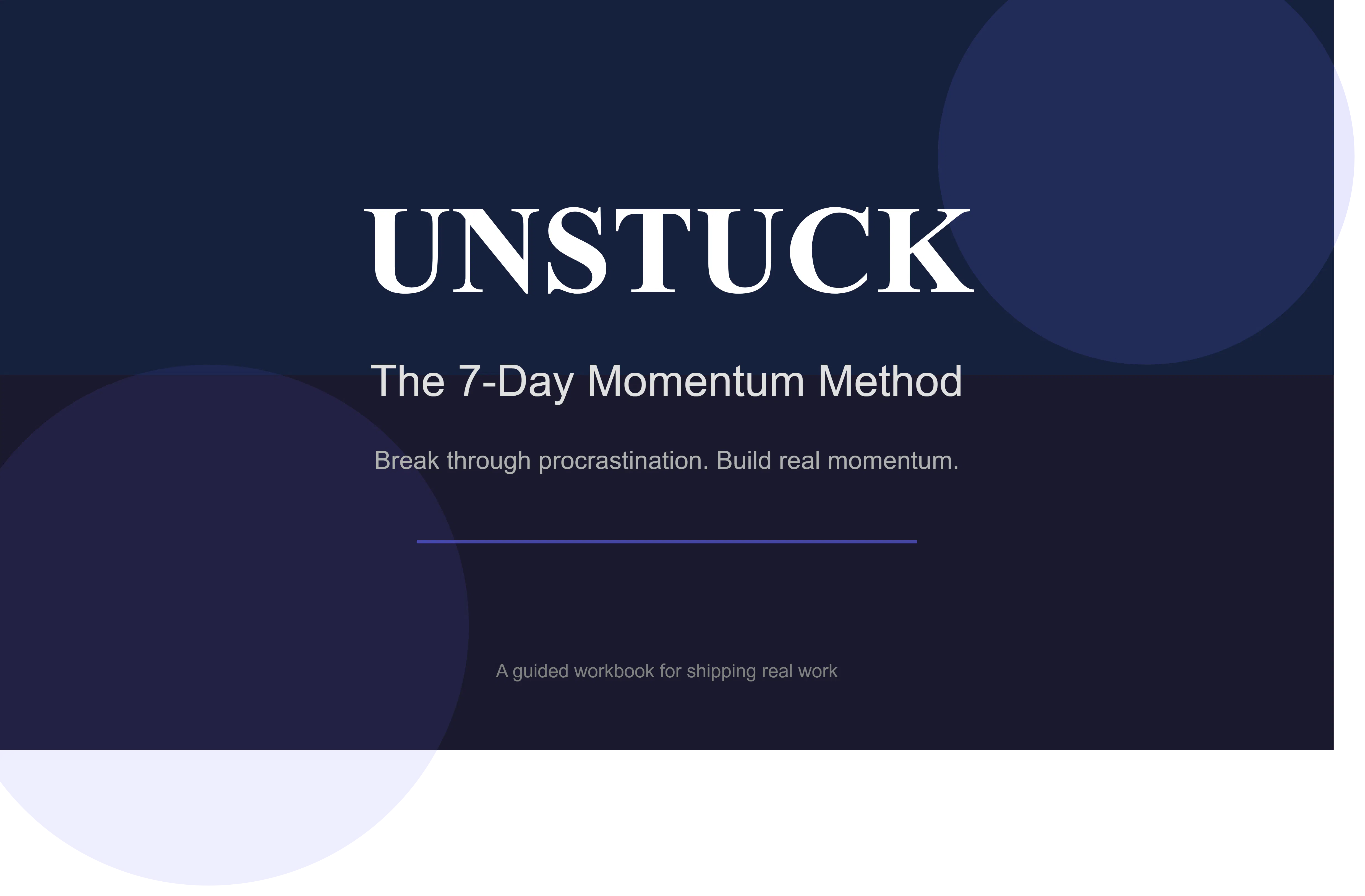 UNSTUCK: The 7-Day Momentum Method gallery image