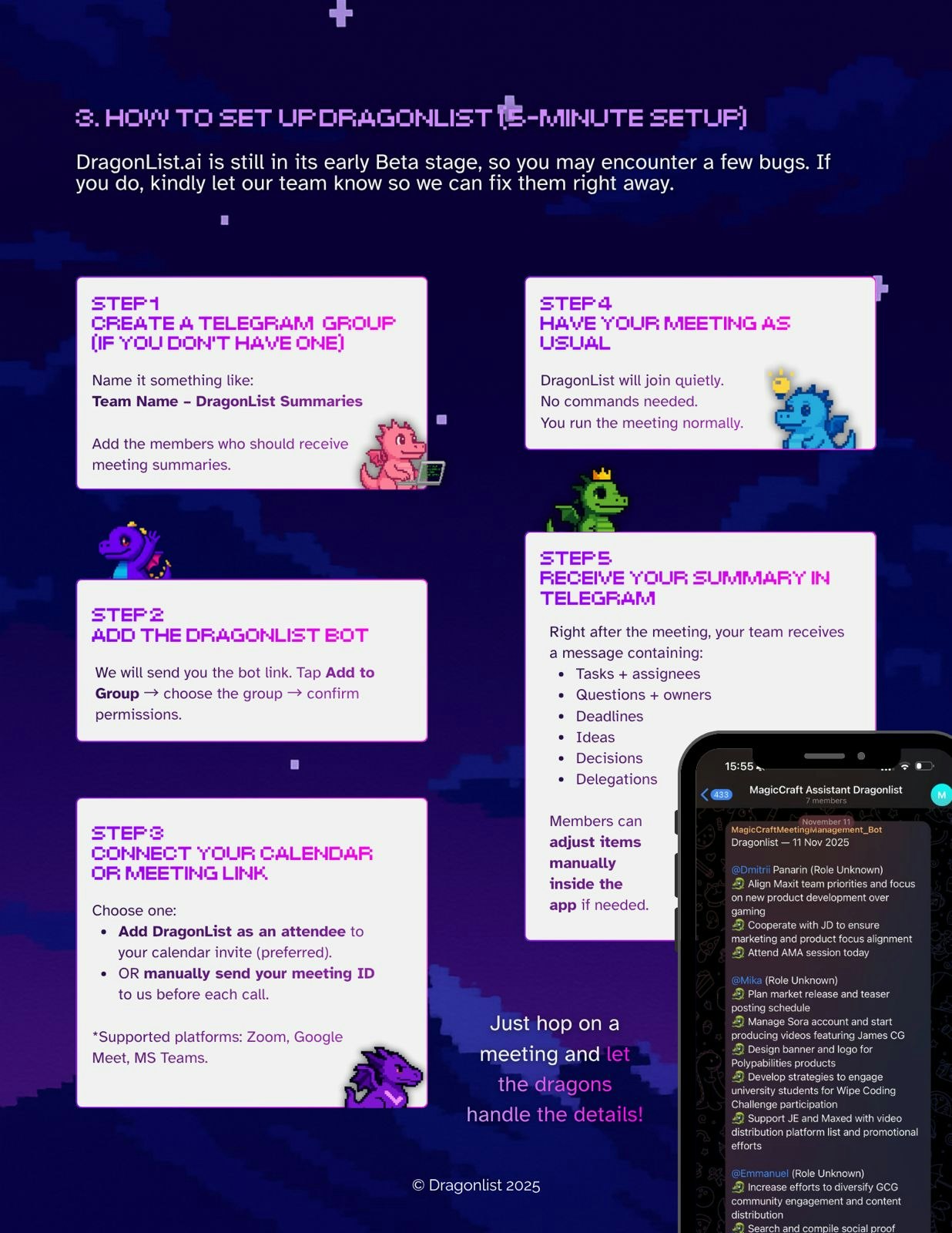 Dragons List - Screenshot 4 showing product features and functionality