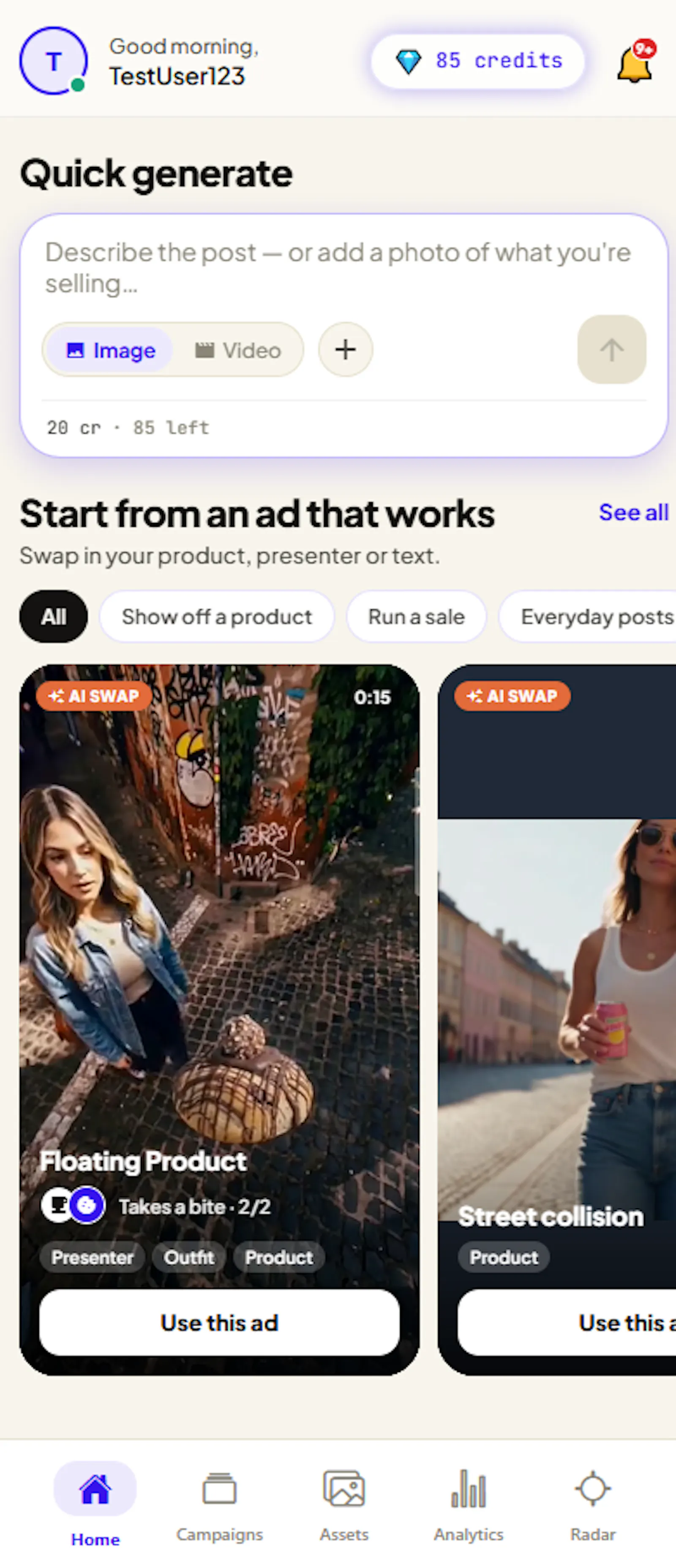 AnZi.AI: AI Ad maker screenshot 1