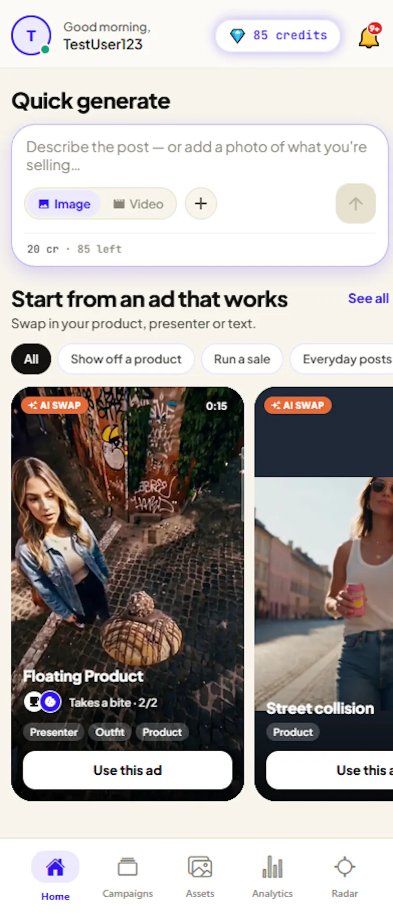 AnZi.AI: AI Ad maker screenshot 1