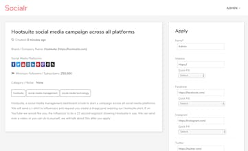 Socialr - Influencer gigs by brands gallery image