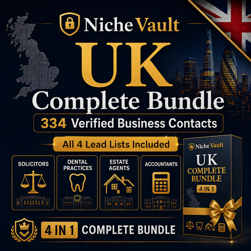 NicheVault — Verified UK B2B Lead Lists screenshot 2