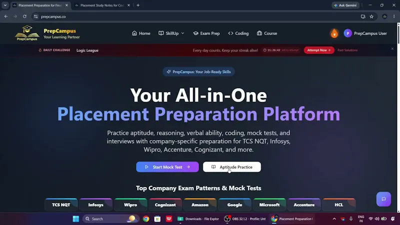 PrepCampus screenshot 1 (video preview)