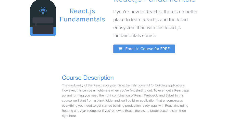 Free React.js Fundamentals Course: A free course that teaches you the ...