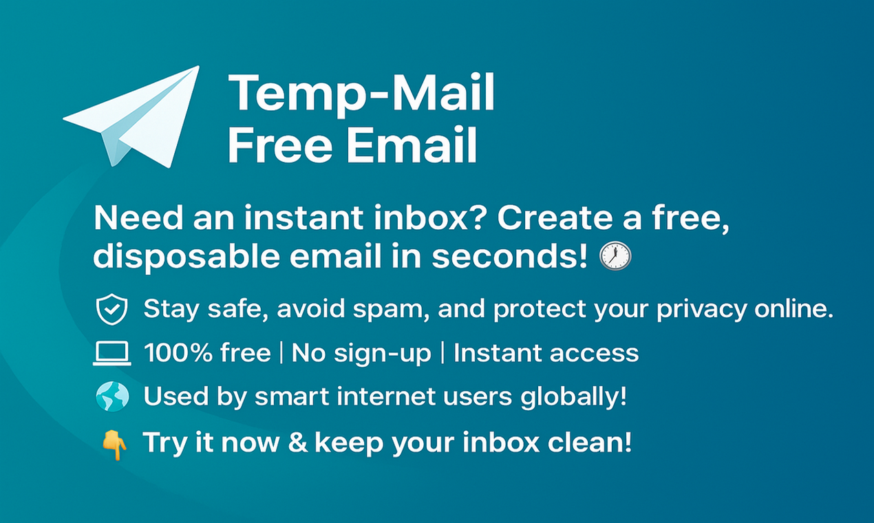 Tempinboxmail - одноразовый почтовый ящик почты - БЕСПЛАТНО, ЧИСЛО и НЕТ РАСПРАВЛЕНИЯ TEMP EMAIL. медиа 1