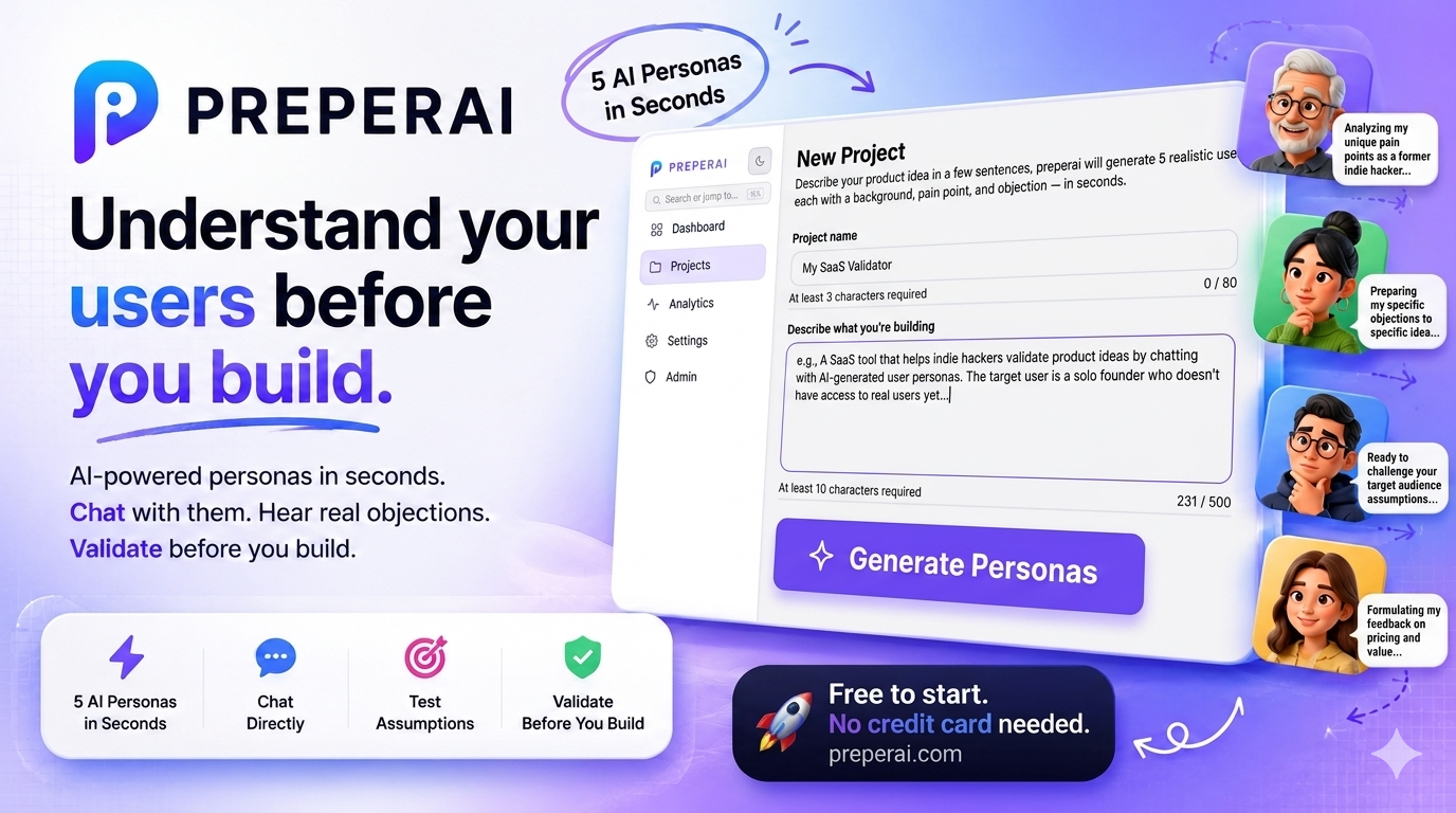 Preperai — Talk to your users gallery image