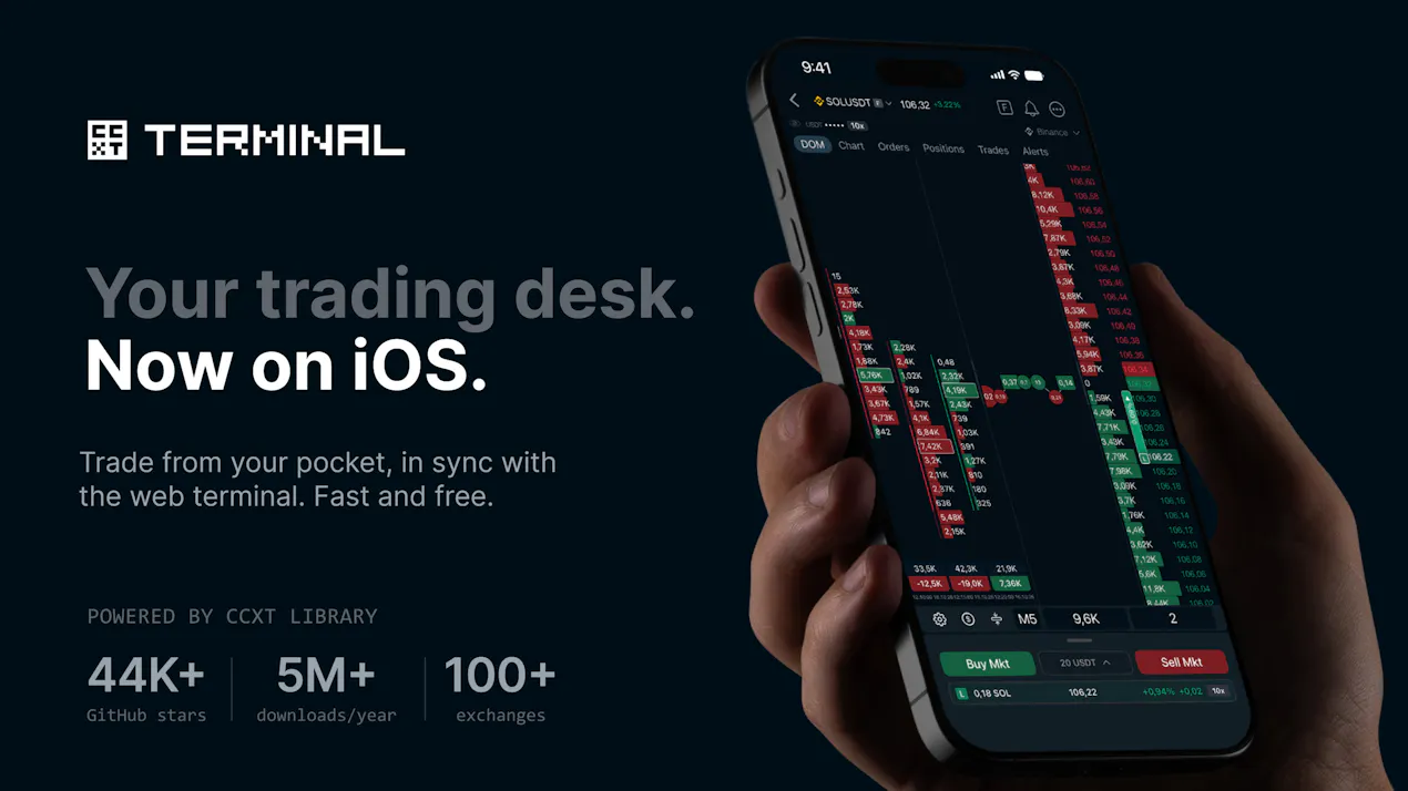 CCXT Terminal for iOS product