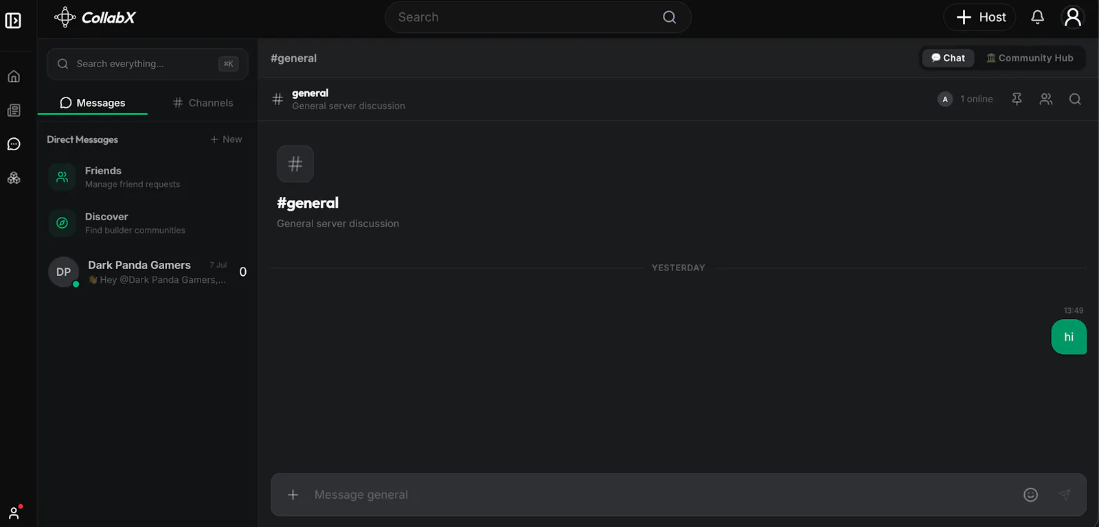 CollabX screenshot 1