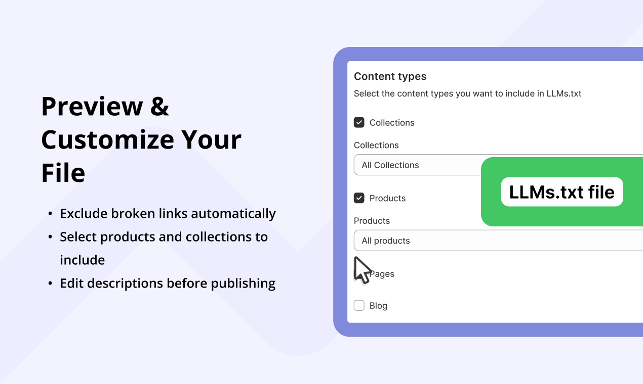Média LLMS.TXT: Booster de circulation AI - Boostez la visibilité de votre magasin à trouver par Chatgpt & AI 3