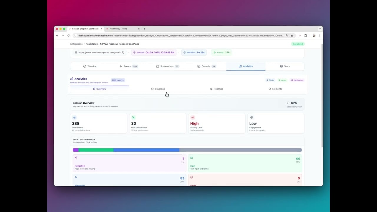 sessionSnapshot gallery image