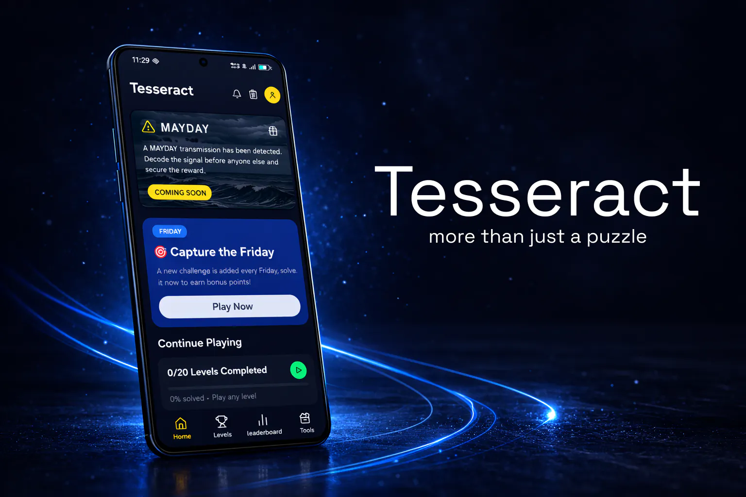 Tesseract 제품 배너
